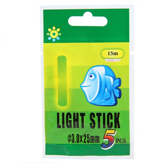 Breekstaafjes / Kniklichtjes Geel | Set 2 stuks - Roofvis XL
