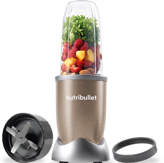 Nutribullet Pro Blender - Smoothie Maker - 700 ml Tritan Drinkbeker - BPA- en BPS-vrij - Incl. Drinkring - 900 Watt - Champagne