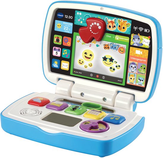 VTech Dierenvriendjes Eerste Laptop - Educatief Speelgoed - Cijfers en Dieren - Van 1 tot 3 Jaar