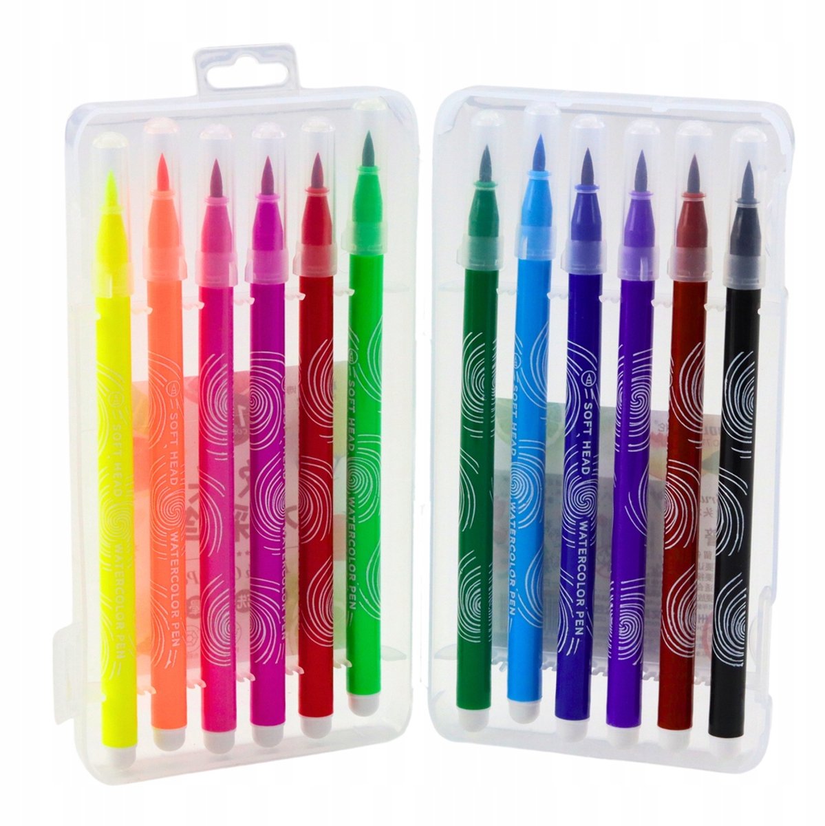 Aquarel Stiften in Organizer - 12 Levendige Kleuren