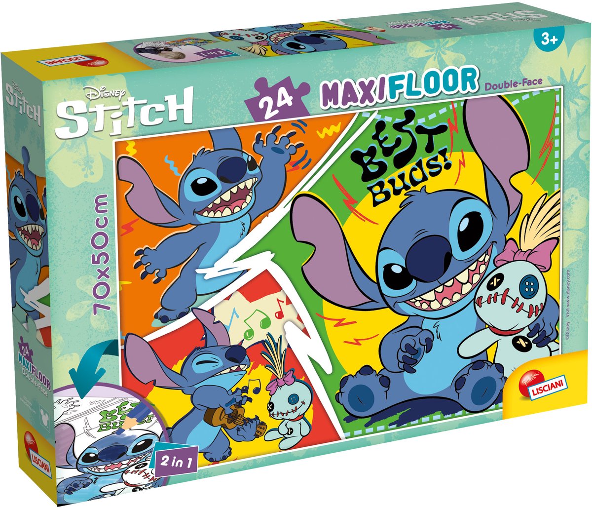 Lisciani disney puzzle df maxi floor 24 lilo & stitch