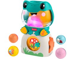 Fisher-Price Lichtgevende en Rollende kikker - muzikaal balspel voor baby's en peuters