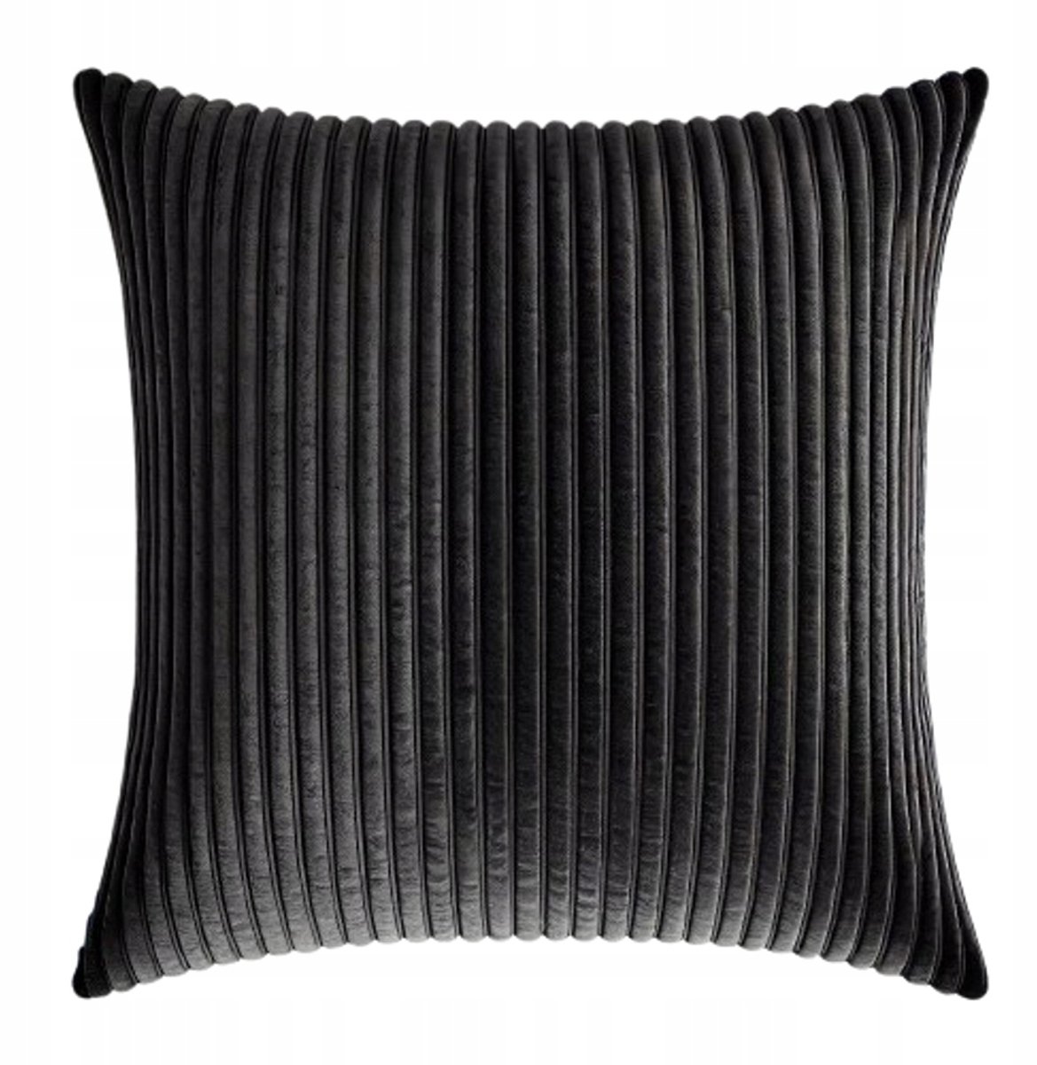 Decoratieve Sierkussenhoezen 40x40 cm - Zwart Velours Corduroy