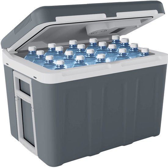 Auronic Koelbox Elektrisch 12V en 230 volt - Coolbox - Auto - Koelen en Verwarmen - 40L - Frigobox - Grijs