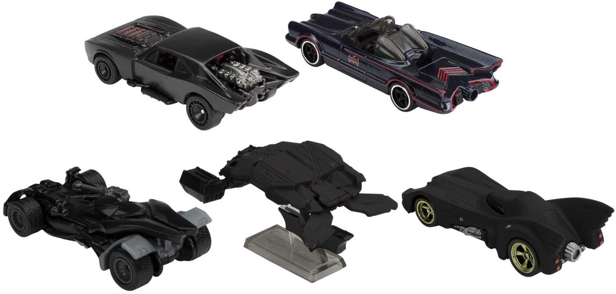 Bol.com Hot Wheels Premium Batman - Speelset met 5 Speelgoed Auto's aanbieding