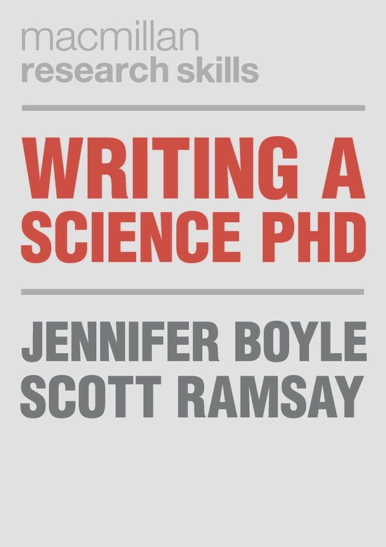 Bloomsbury Research Skills - Writing a Science PhD - cover