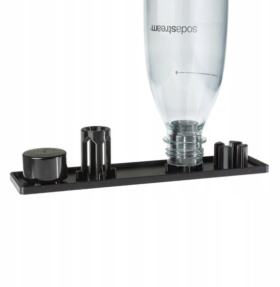 Zwarte SodaStream Flessenhouder & Cover Organizer Slank