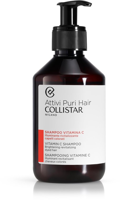 Collistar Vitamin C Shampoo Brightening revitalizing dyed hair 250