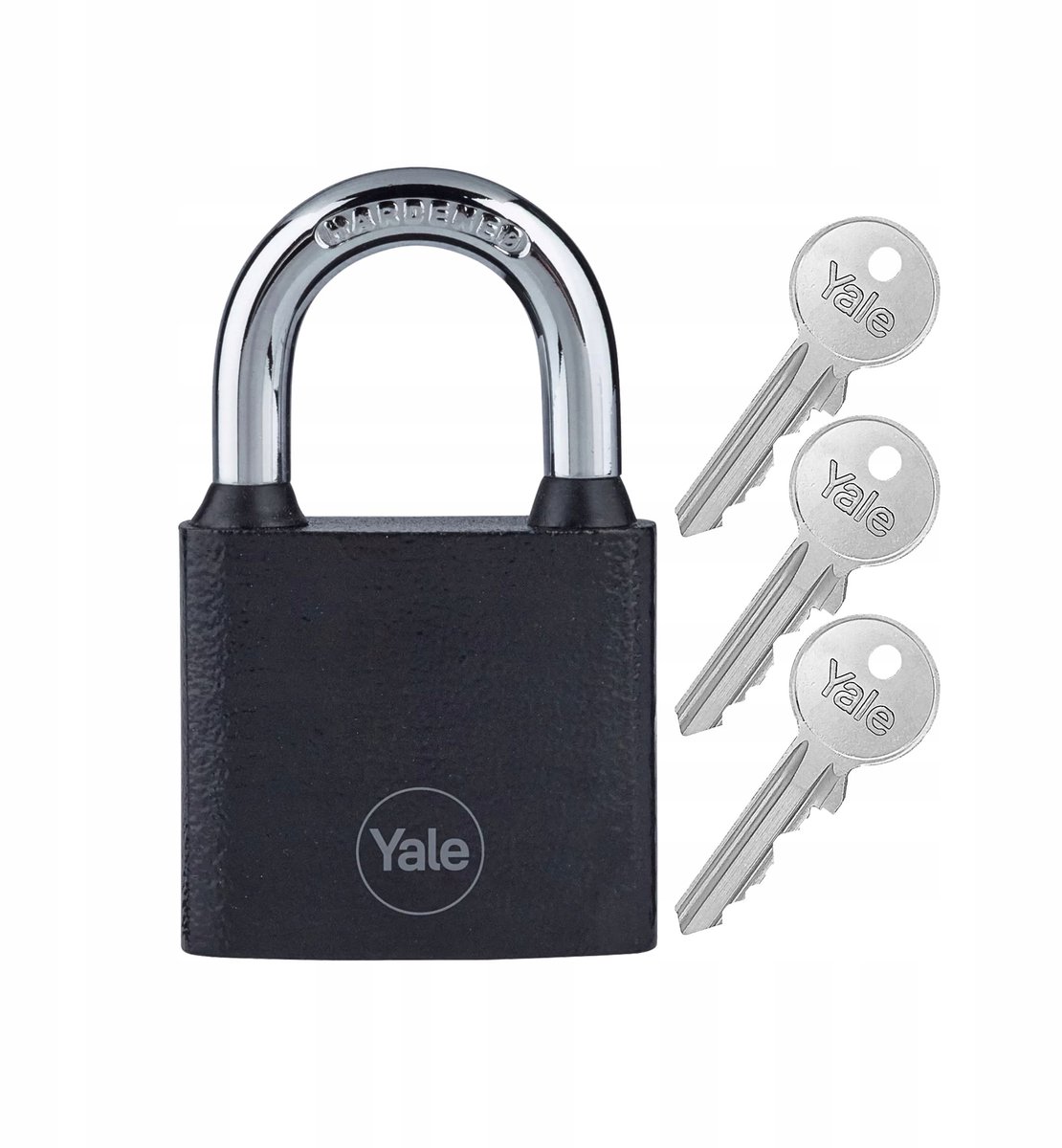 Yale Y111B/32/116/1/B Gietijzeren Hangslot Zwart