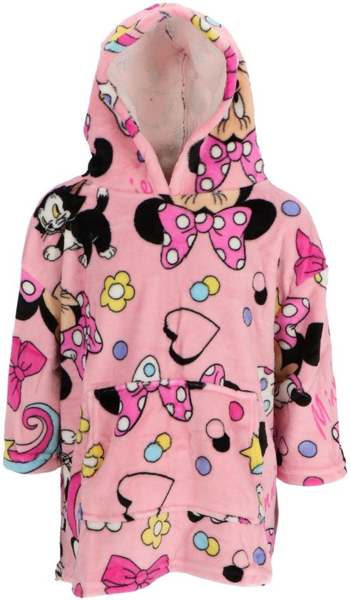 Couverture à capuche Minnie Mouse - 3-6 ans - Polyester - Enfants - Rose