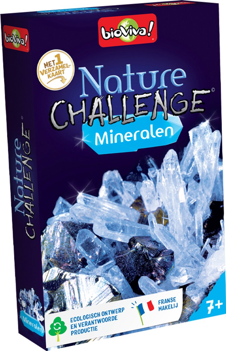 NATURE CHALLENGE - MINERALEN - GERONIMO GAMES - Bioviva - Kaartspel - van 7 jaar oud - collectie kaart