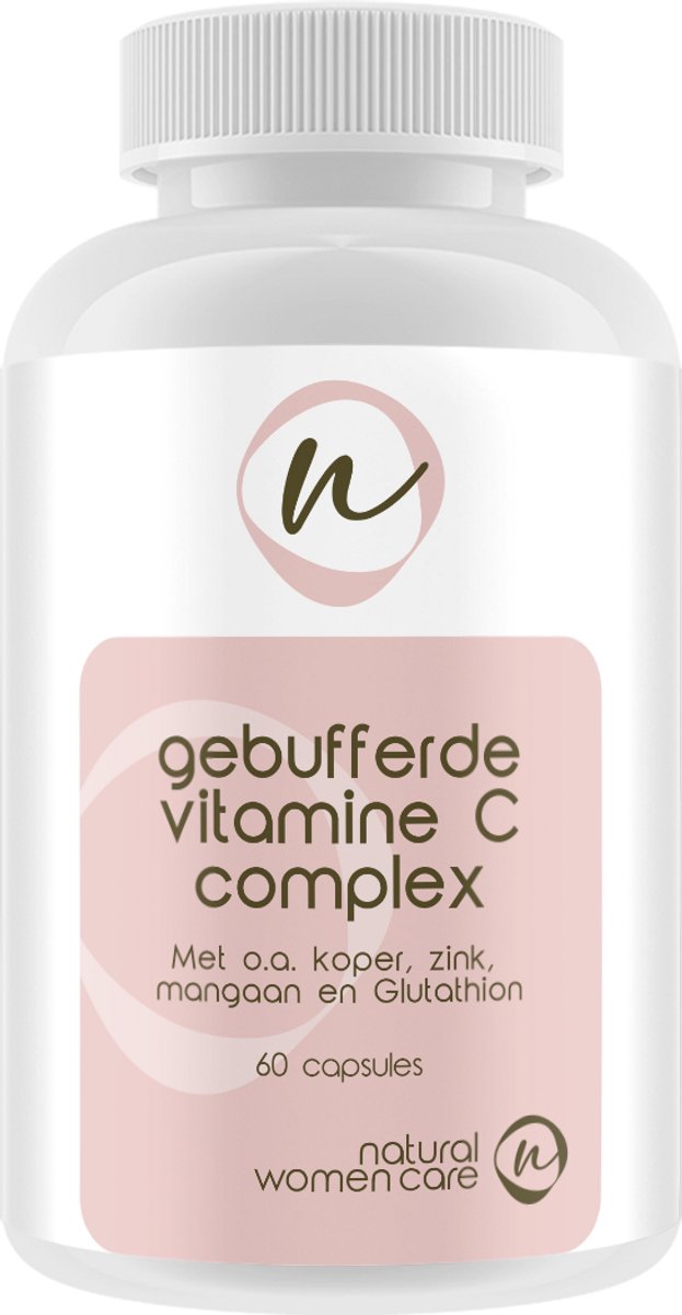 Natural Women Care - Gebufferde Vitamine C Complex - Extra antioxidanten als bescherming tegen oxidatieve stress en mineralen die de weerstand ondersteunen