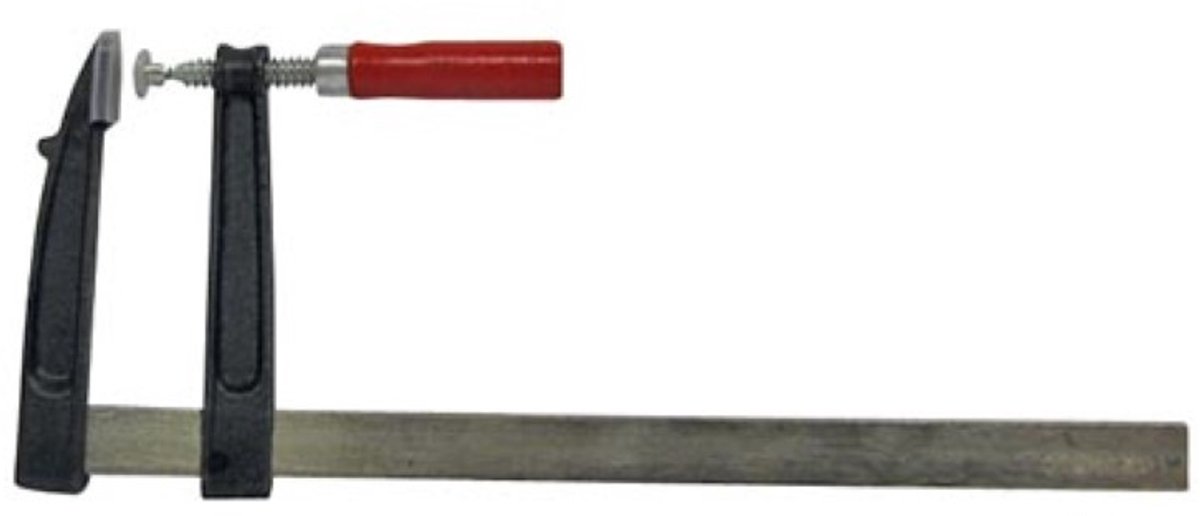 Toolland Spanklem, 300 x 80 mm, 515 g, ergonomisch handvat, rood