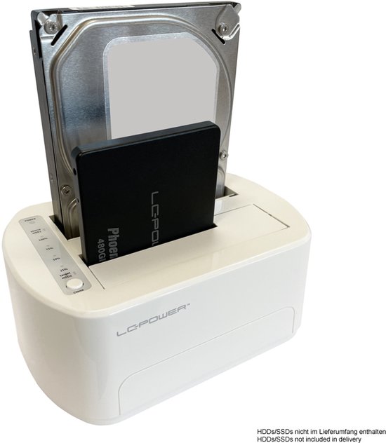 LC-DOCK-U3-VI Docking- en kopieerstation, 2x 2,5"/3,5" SATA, USB 3.0 van Merkloos — afbeelding 4