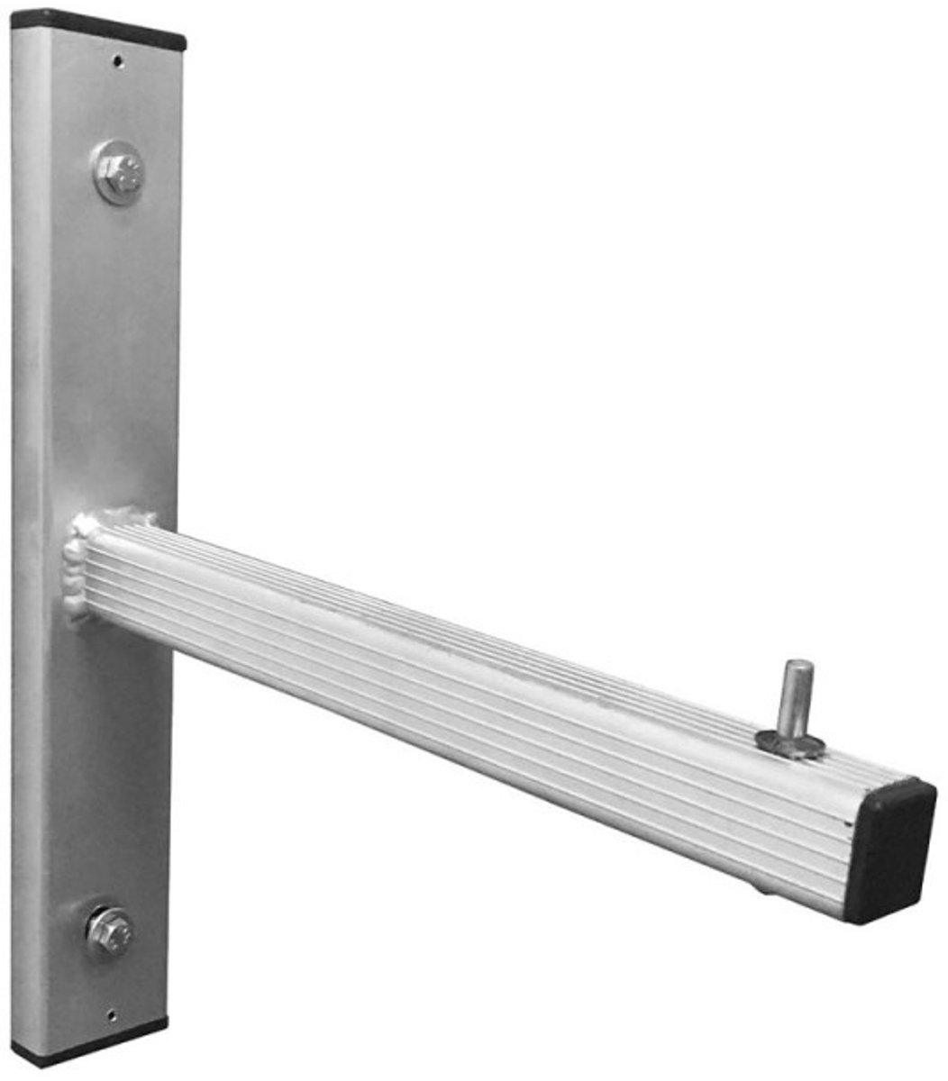 Baulich 2 stuks Ladder wandhouder set - aluminium ophanghaken voor ladder - draagkracht 80 kg