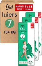 Etos luiers - Maat 7 - 15+ kg - Maandbox - 144 stuks