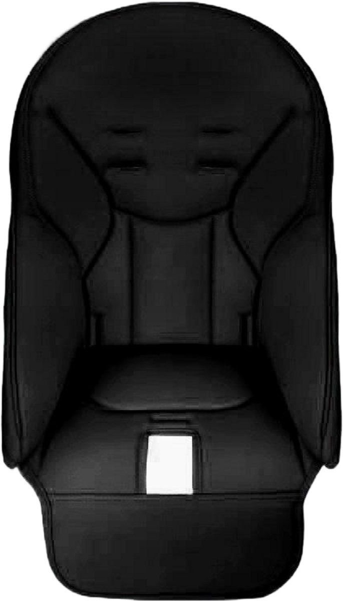 Kinderstoelkussen - 1 stuk - Geschikt voor alle soorten kinderstoelen (inclusief kunstleer en babystoelen) - Compatibel met kinderstoelen van merken zoals Peg Perego, Kosmic Jané, Baoneo en Siesta Zero3 - Zwart