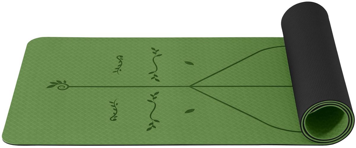 Stunq® Yogamatte TPE 6mm - Sportmat voor Yoga, Pilates & Fitness (183x61cm)