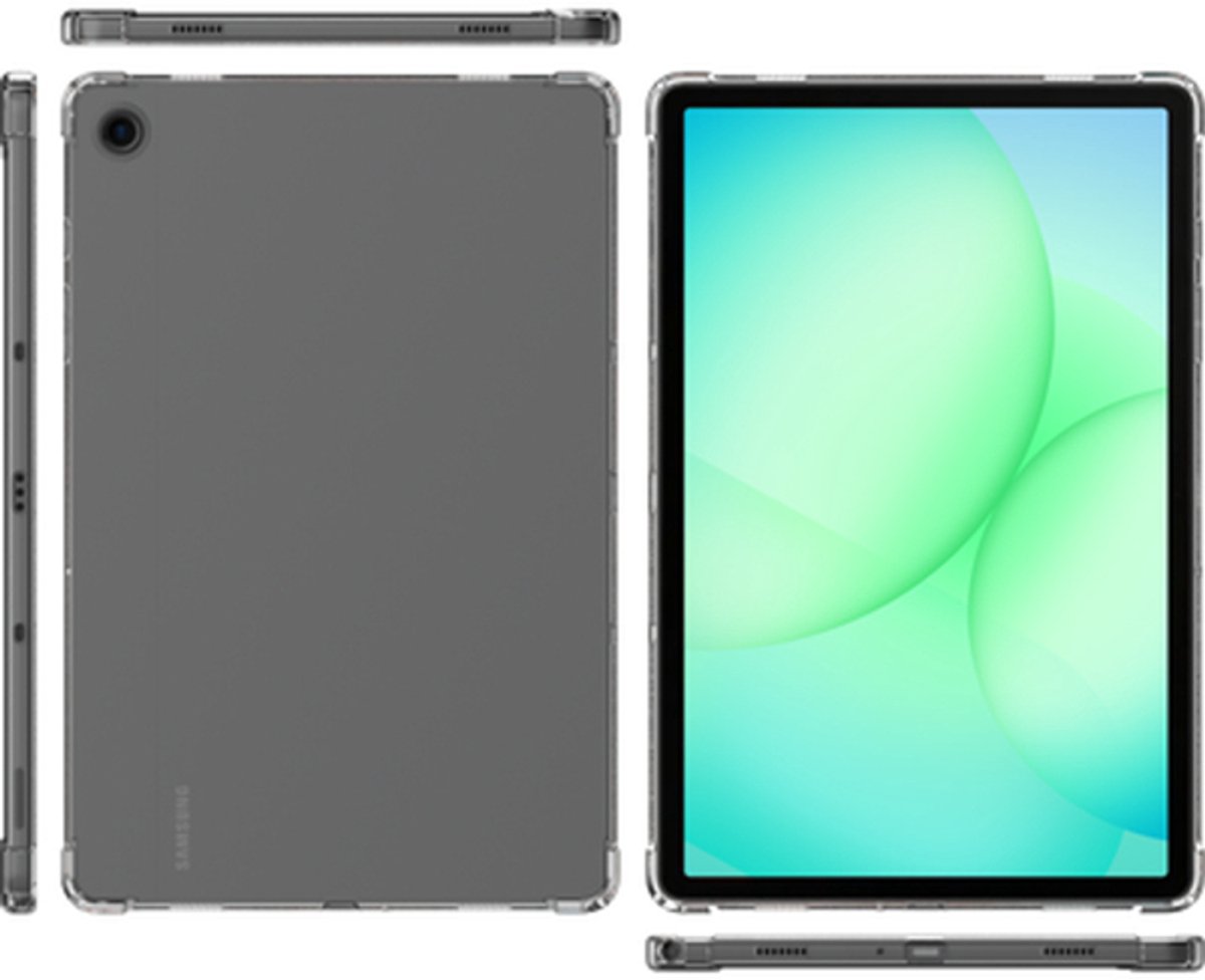 Just in Case tablet Hoes geschikt voor Samsung Galaxy Tab A11 - Siliconen Flexibele Case - Transparant