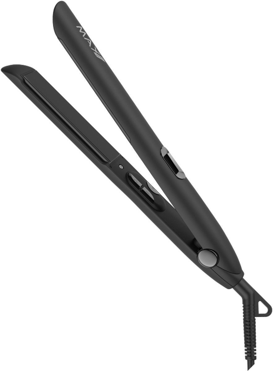 Bol.com Max Pro Evolution Stijltang Zwart 2.0- Straightener - Dik haar en lang haar - Stijltangen - Steiltang - Straightner - St... aanbieding