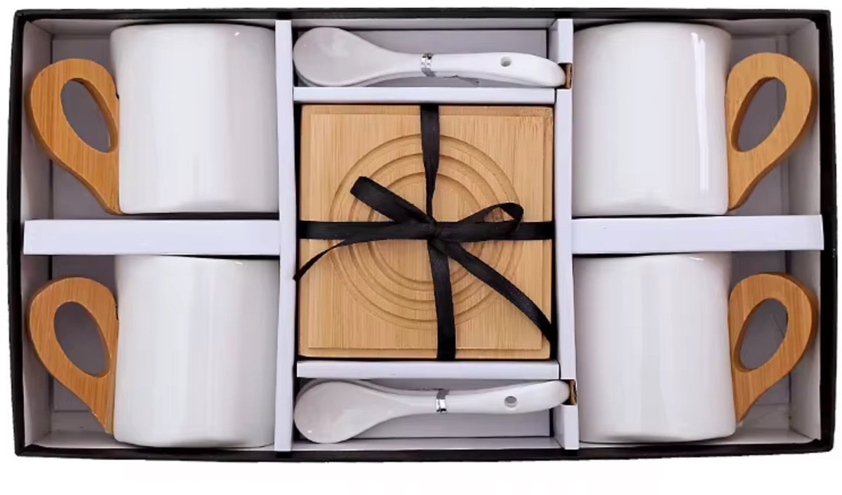Luxe 12-delige Kopjesset – Wit - Perfect als Cadeau!