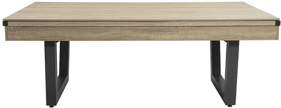Vente-unique Transformeerbare tafel - Biljart & pingpong - Licht naturelkleurig en zwart - L213,4 x B111,8 x H78,5 cm - MELIAN van Vente-unique — afbeelding 5