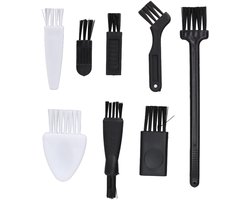 Scheerkwast, 8 stuks kleine borstels Scheerapparaat Reinigingsborstels Reiniger Haartrimmer Epilator Elektrisch voor Bruine Baard Batterijborstelset Huishoudelijke apparaten Kleine Reiniging