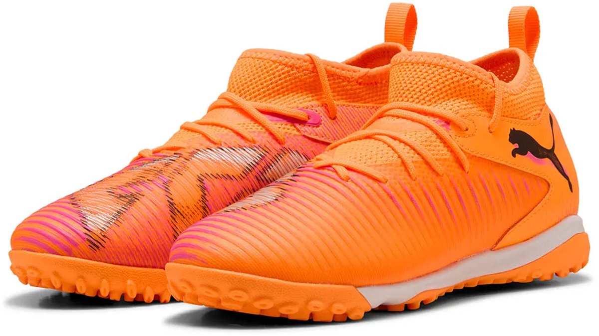Puma Future 8 Match+ Mid Tf Voetbalschoenen Voor Kinderen Oranje EU 37