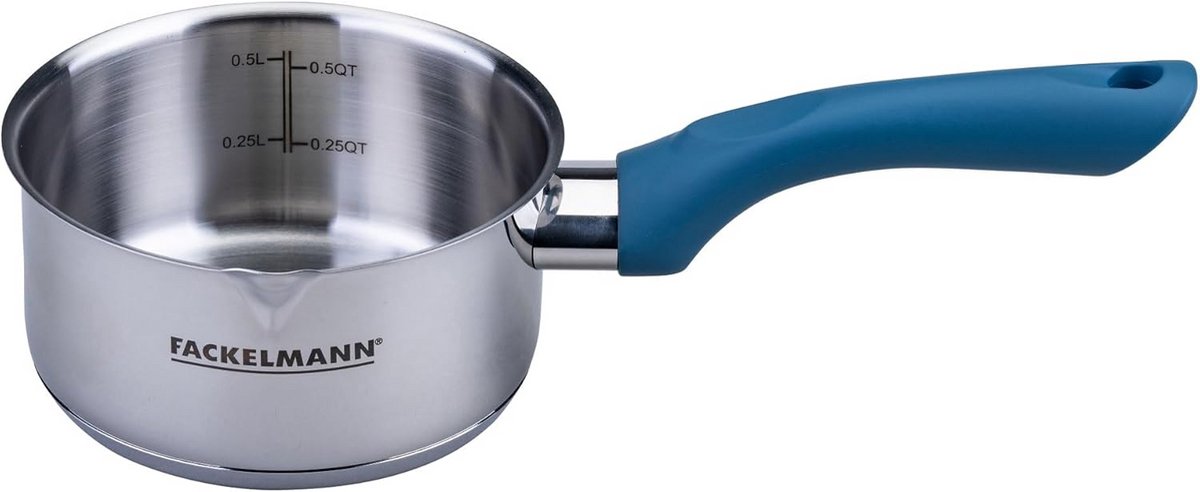 Kleine Roestvrijstalen Steelpan Ø 12 cm voor Alle Warmtebronnen inclusief Inductie