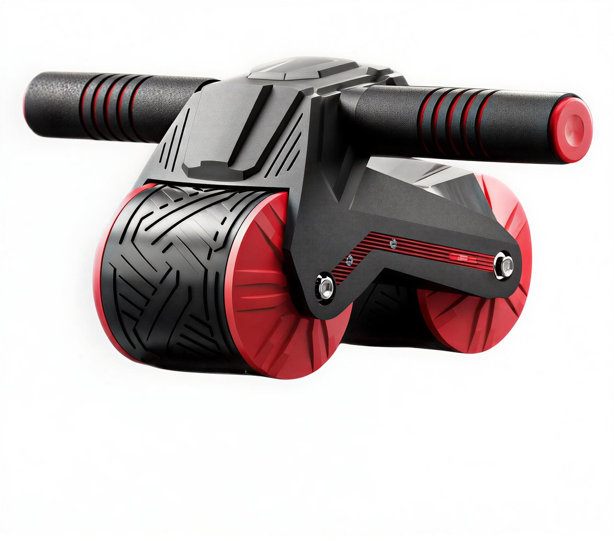 Automatische Rebound Abdominale Kan Worden Gebruikt Als Buikspier Training Apparatuur En Thuis Buikspieren, Roller Buik Buikspier Wielen Zwart/Rood Inclusief Knie mat