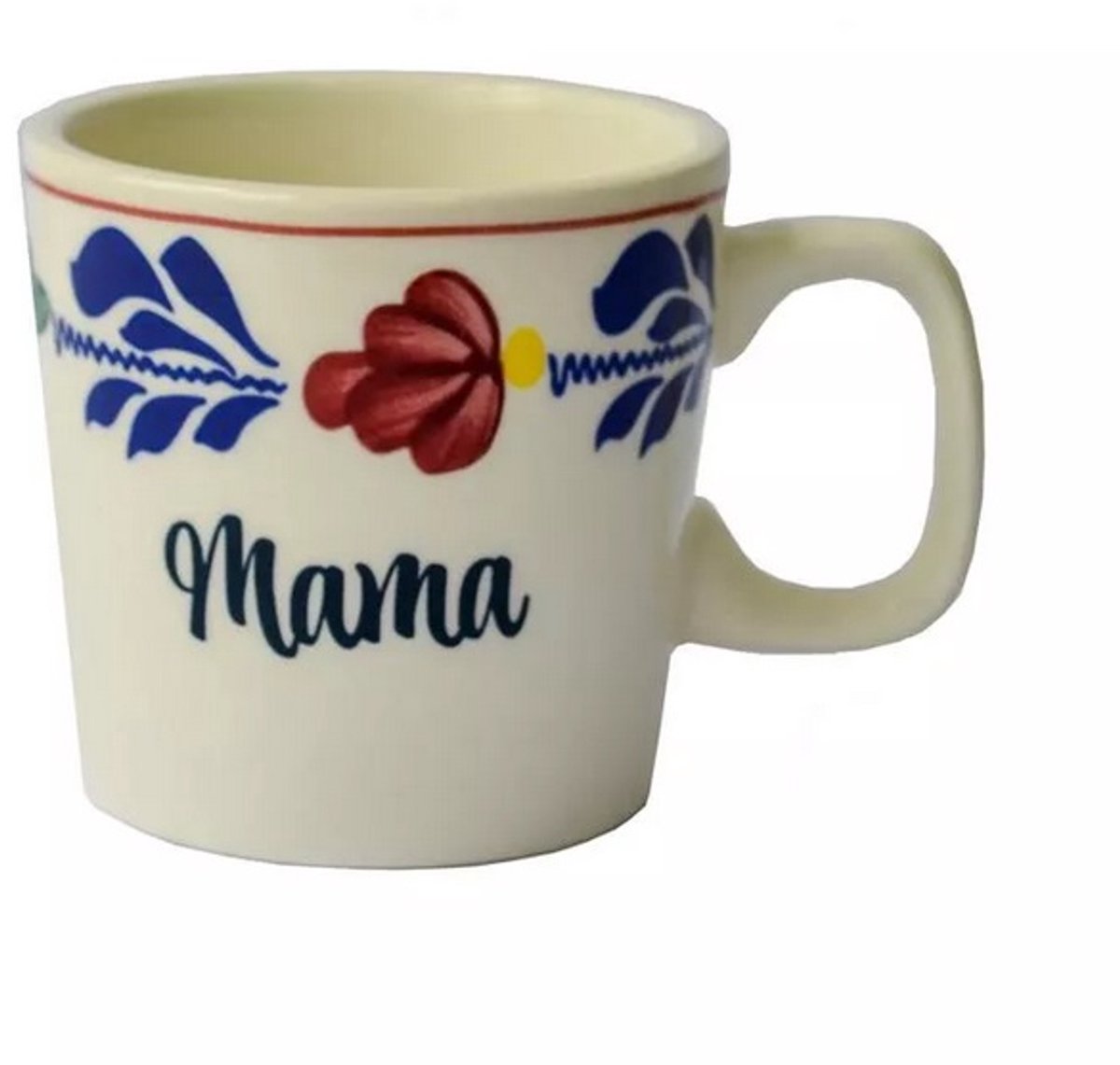 Boerenbont Beker Mok 0,2L met opdruk Mama