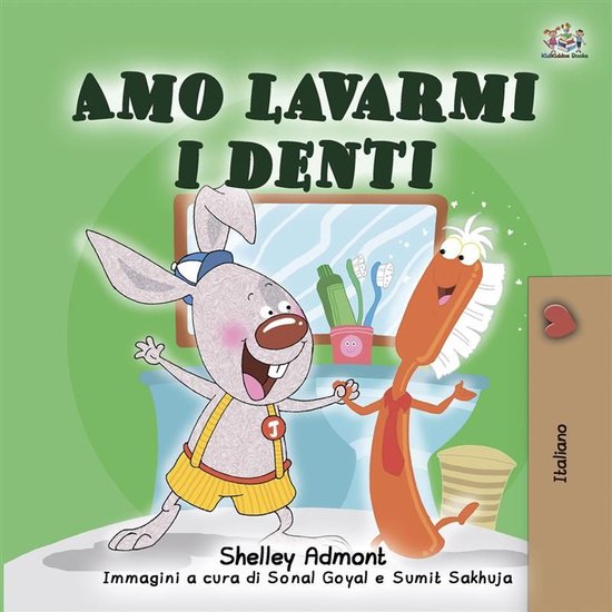 Italian Bedtime Collection 1 - Amo lavarmi i denti (Italian  ... - cover