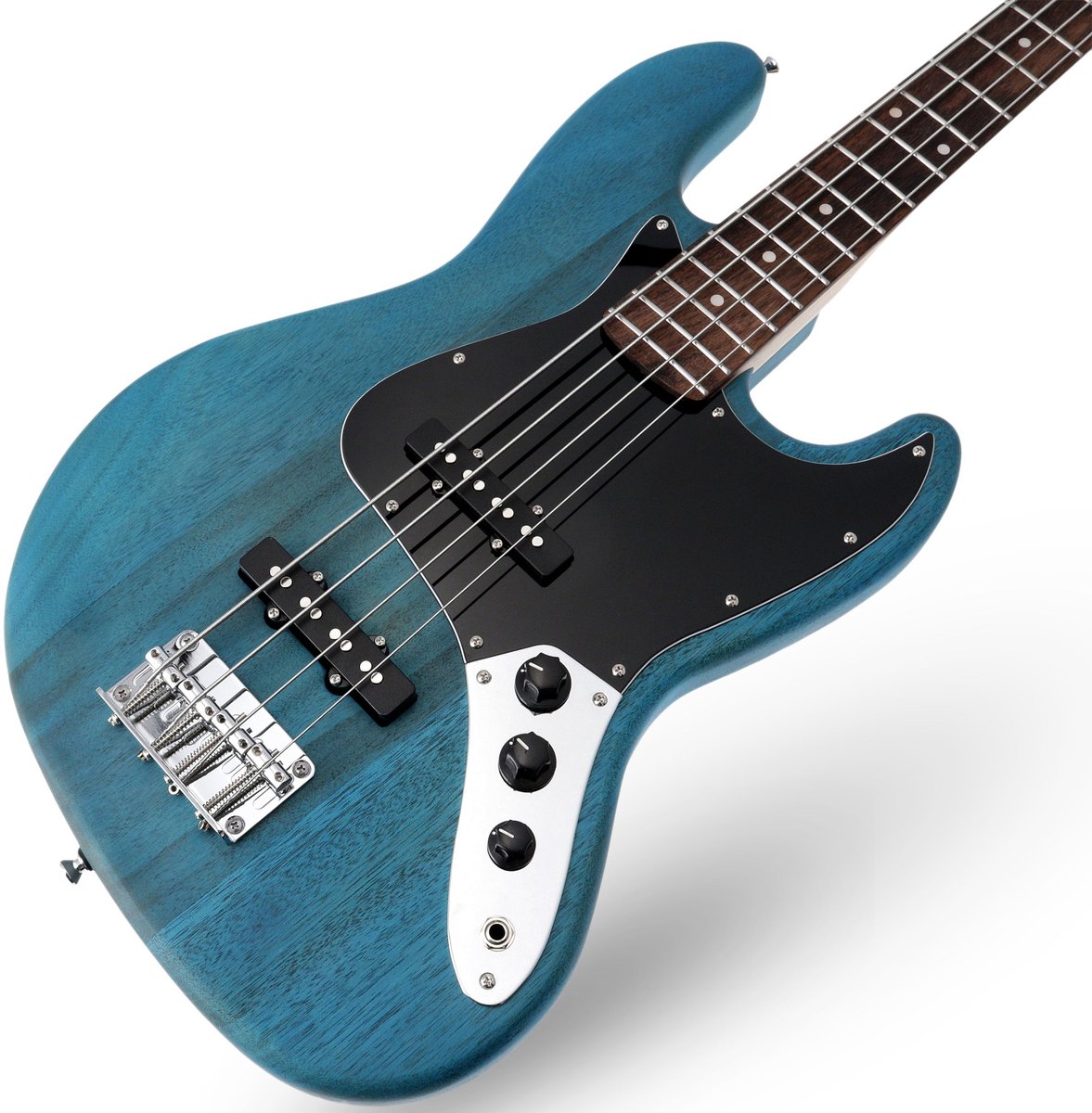 Fazley Outlaw Series Judge Basic Blue elektrische basgitaar met gigbag