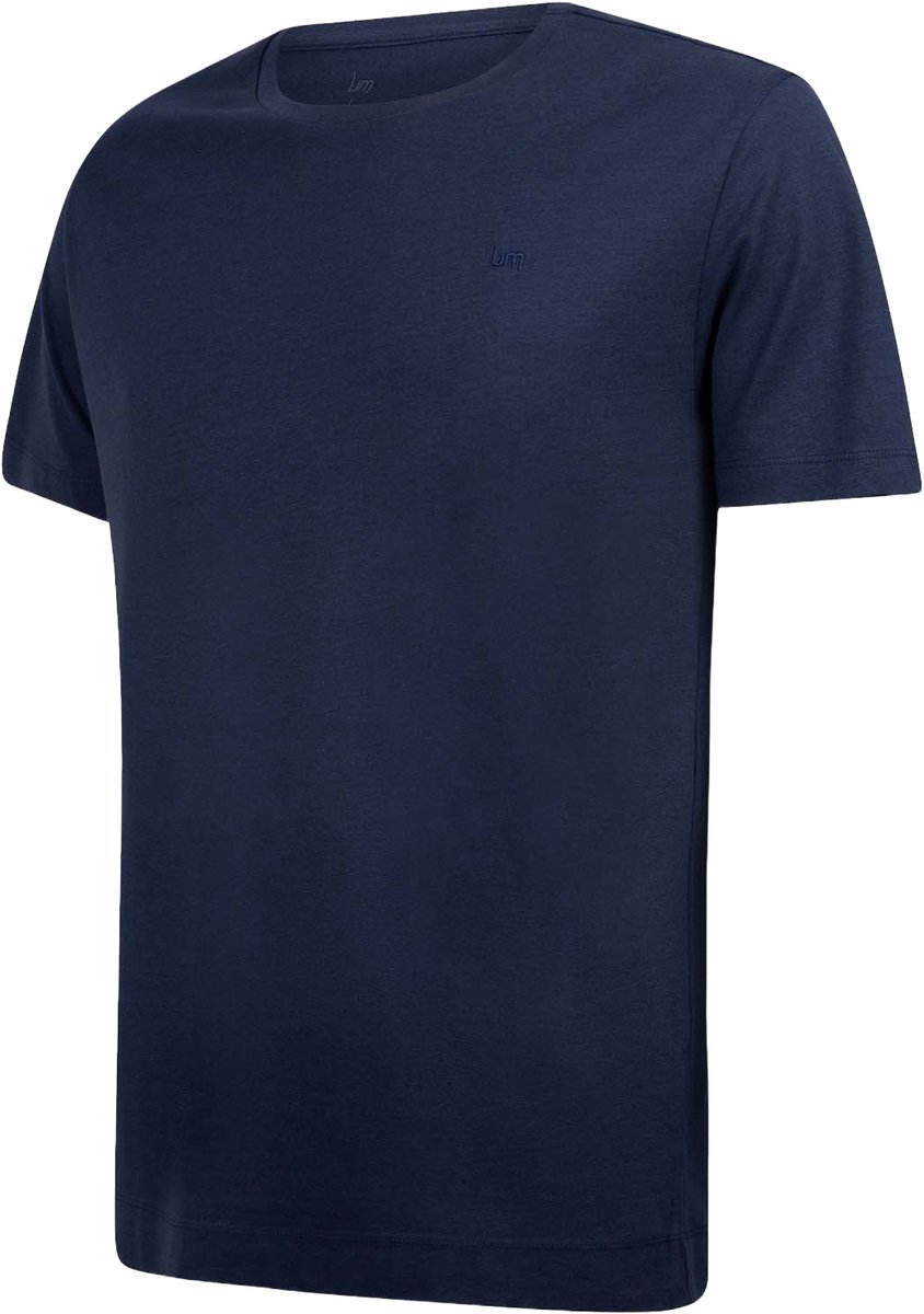 Undiemeister T Shirt Heren - Casual Fit - Ronde Hals - Mellowood Tencel - Storm Cloud (Donker blauw) - Maat 3XL