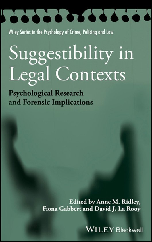 Wiley Series in Psychology of Crime, Policing and Law - Sugg ... - cover