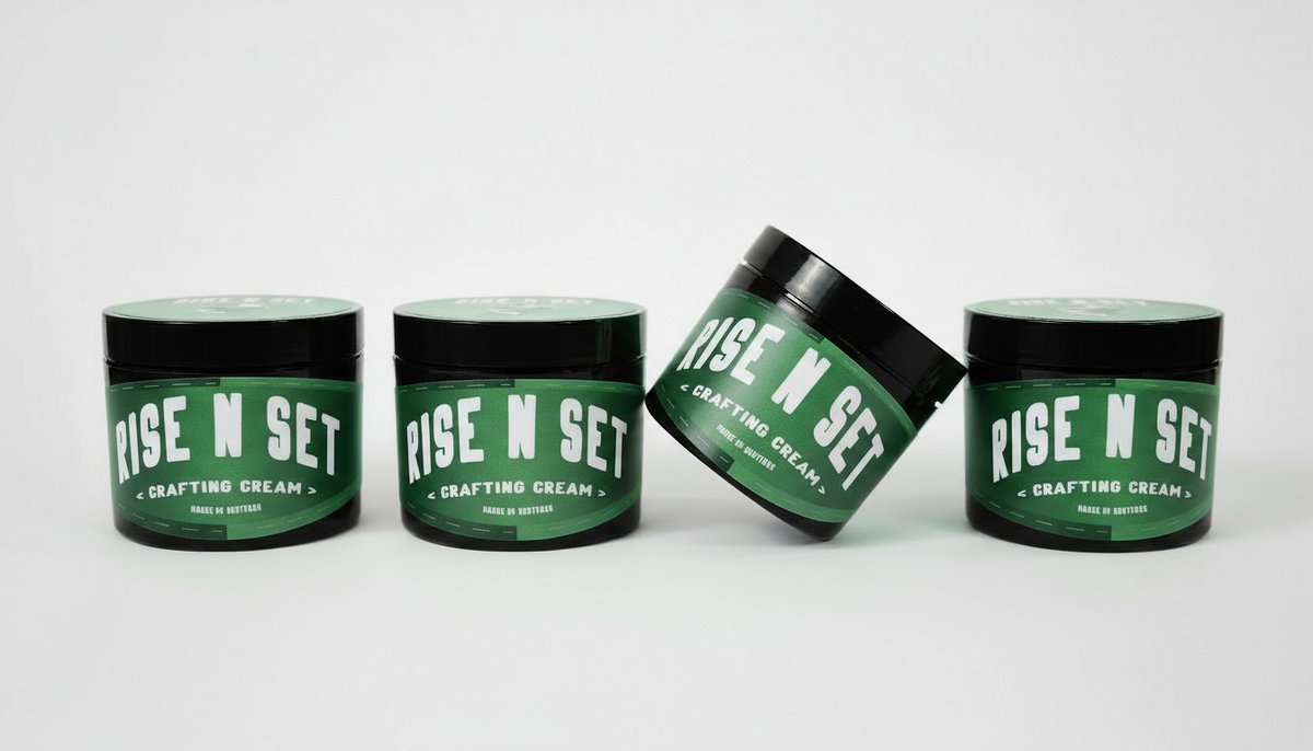 Rise n Set Crafting Cream - Haarwax - Medium Hold - Natuurlijke Matte Look - Gezonde Uitstraling - Elk Haartype - Voordeelbundel (400ml) - 4x100ml