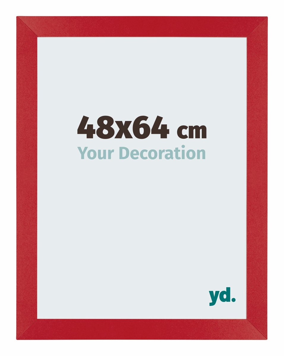 Your Decoration - Puzzellijst 48x64 cm - Rood - Puzzellijst 500-1000 stukjes - MDF Fotolijst - Mura