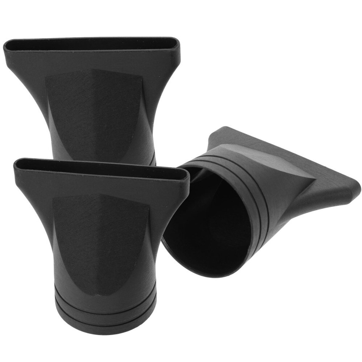 3 Stuks diffuser fohn - voor Ø 4,35-4,5cm - 5*7.5*7.5cm - Brede opening - Haarstyling Accessoires - Vervanging - Universeel - Zwart