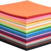 OFITURIA Vilten voor knutselwerk, stoffen vellen in zachte en flexibele kleuren, voor naaien, patchwork, schoolprojecten, textielkunst en decoratie, 20 x 30 cm (fuchsia, 10 stuks
