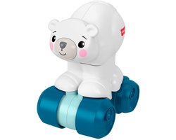 Mattel Fisher-Price kruipbeer blauw ontwikkelingsspeelgoed voor baby's.
