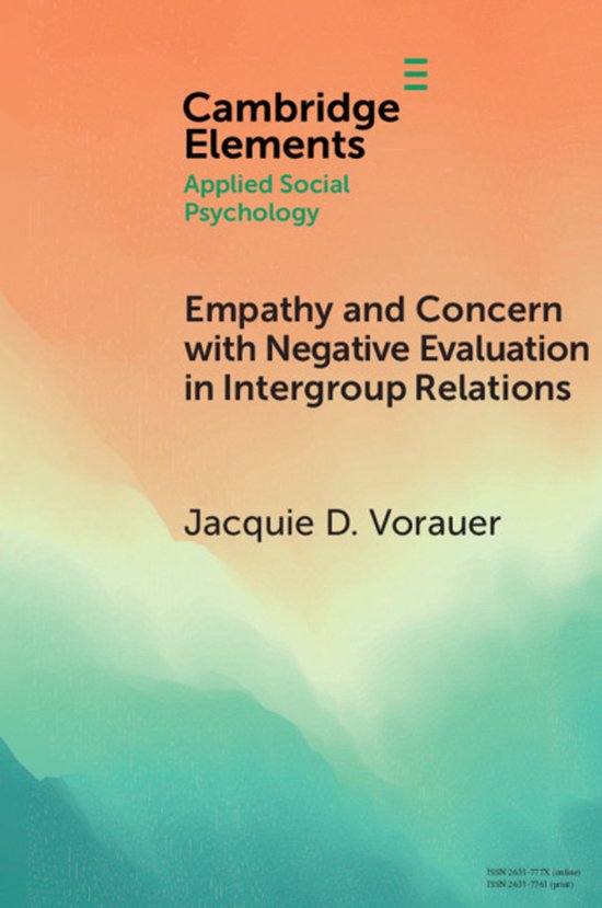 Elements in Applied Social Psychology- Empathy and Concern w ... - cover