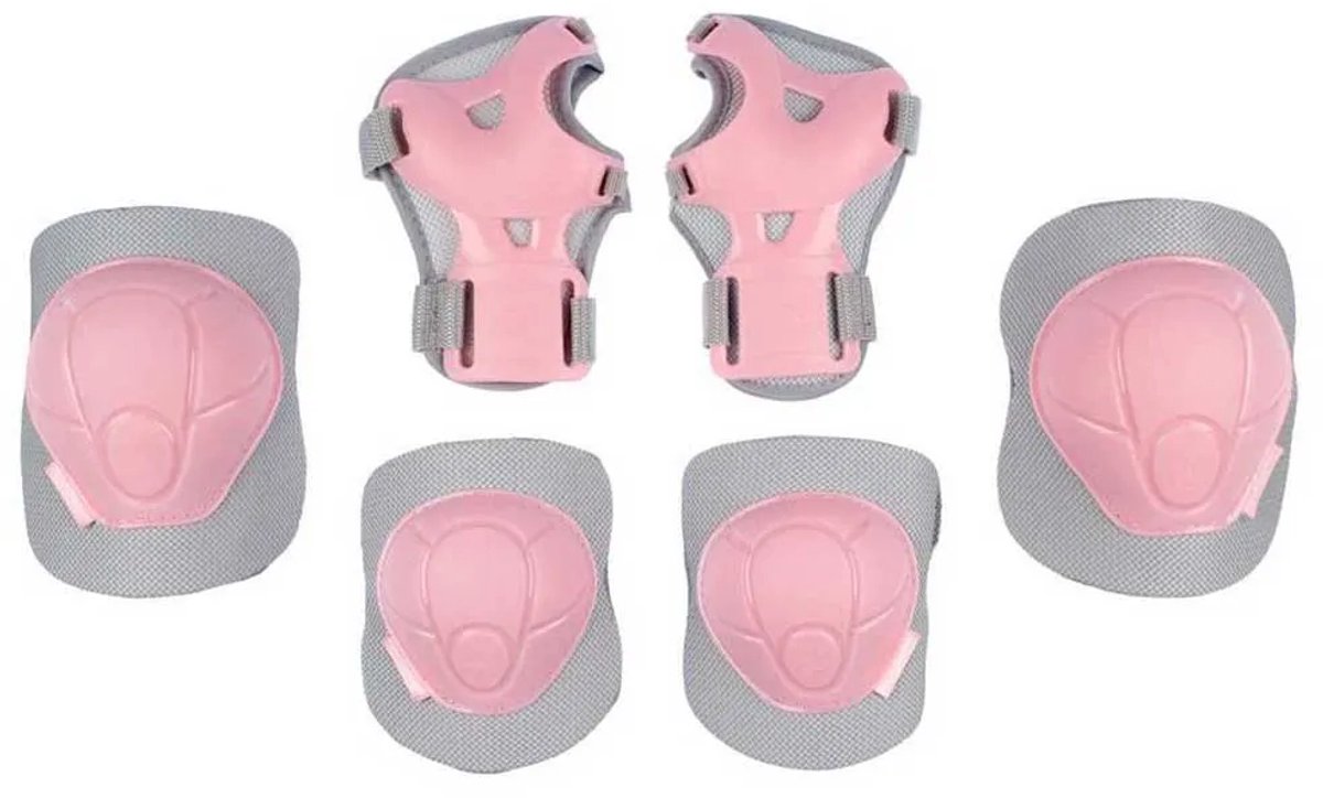 Nijdam Skate Beschermset Kinderen - Concrete Rose - Roze/Grijs - L