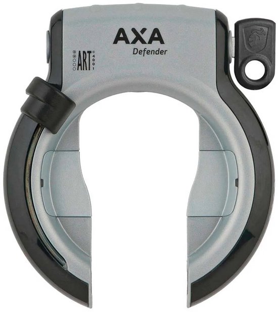 AXA Defender – ART 2 sterren keurmerk - Frameslot - Met plug-in mogelijkheid - Zilver-Zwart