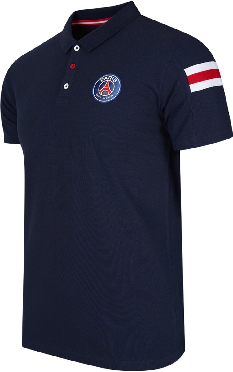 PSG poloshirt voor volwassenen - maat M - blauw - Paris Saint-Germain