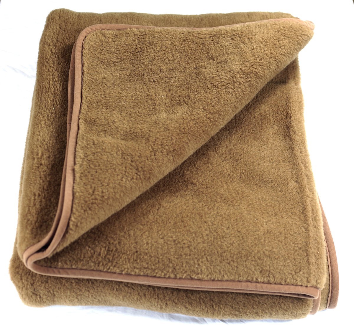 OnceDoce® Wollen Peuter Deken Baby dekentje Ledikant Plaid 100x140cm - 100% Australische Luxe zuivere Merino Lams Scheerwol 450 g/m² Woolmark-certificaat – Chocolade Bruin – ZACHT en WARM – Wasbaar en Antiallergisch OnceDoce®
