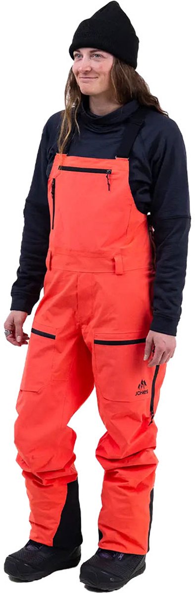Jones Mtn Surf Recycled Bib Broek Oranje S Vrouw
