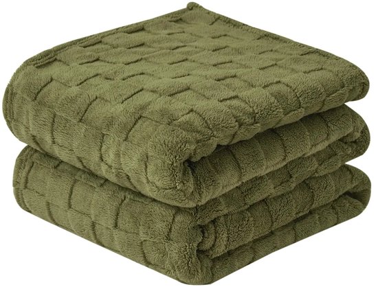 Benelux Select Plaid – Deken – Fleece Deken – Plaids – Plaid Groen – Veelzijdig Gebruik – Wasmachine Bestendig – 130 x 150 cm