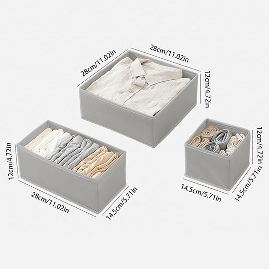 Lifewit Set Van 12 Kunststof Ladeverdelers Voor Lades Met Een Binnenlengte Van 27 40 Cm En Een Hoogte Van 10 5 Cm Verstelbaar Organizersysteem Voor Kledingkast Slaapkamer Dressoir Keuken Kantoor Wit