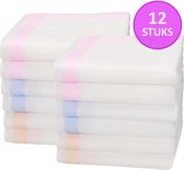 Sorprese Zakdoeken - Emma - zakdoeken dames - 12 zakdoeken - Italiaans katoen - zakdoek - Cadeau