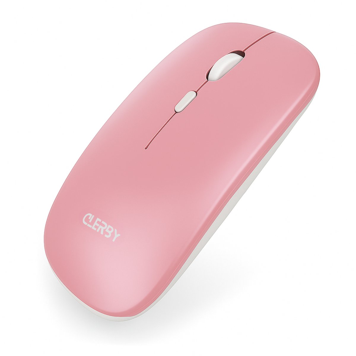 Clerby - Draadloze Muis - Stille klik - Bluetooth - Computermuis - Links & Rechtshandig - Roze